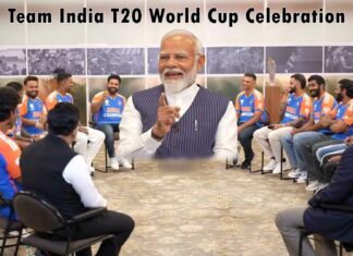 Team India with Narendra Modi : टीम इंडिया ने प्रधानमंत्री मोदी से मिलकर किया सेलिब्रेशन Team India Celebration