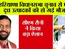 Haryana: हरियाणा विधानसभा चुनाव से पहले दूध उत्पादकों की हो गई मौज, सीएम ने किया बड़ा ऐलान Haryana