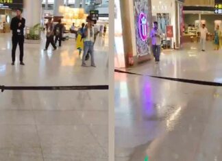 Heavy Rain: एयरपोर्ट पर भारी बारिश के बीच छत से टिप-टिप बरसा पानी, टर्मिनल हुआ पानी-पानी! Video Viral Hyderabad News