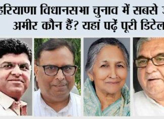 Haryana: हरियाणा विधानसभा चुनाव में सबसे ज्यादा अमीर कौन हैं? यहां पढ़ें पूरी डिटेल.. Haryana