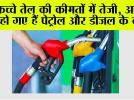 Petrol Diesel Price: कच्चे तेल की कीमतों में तेजी, अपडेट हो गए हैं पेट्रोल और डीजल के दाम Petrol Diesel Price