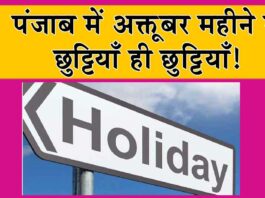 Punjab Holidays