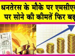 Gold Price Today: धनतेरस के उपलक्ष में एमसीएक्स पर सोने की कीमत में तेजी! Gold Price Today