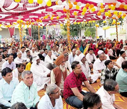 नामचर्चा में हुआ बेपरवाह मस्ताना जी महाराज का यशोगान Jaipur Naamcharcha