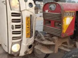 Road Accident: ट्रैक्टर और पिकअप गाड़ी की टक्कर में तीन लोगों की मौत, पांच घायल Jhajjar News
