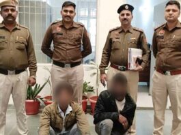 पुलिस मुठभेड़ में पकड़े गए चोरी की वारदात को अंजाम देकर फरार हो रहे दो अंतर्राज्यीय बदमाश Gurugram News