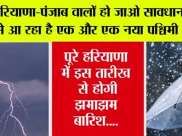 Haryana Punjab Weather Alert