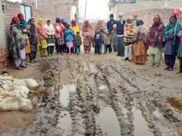 न बनी सडक़ें और न ही नालियां, गलियों में कीचड़ ही कीचड़, आवागमन बाधित Hanumangarh News