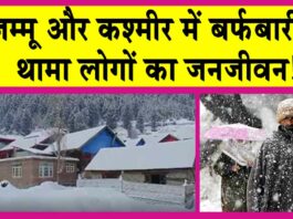 Jammu Kashmir Snowfall: चारों ओर बर्फ से ढका कश्मीर, थमा लोगों का जीवन! Jammu Kashmir Snowfall
