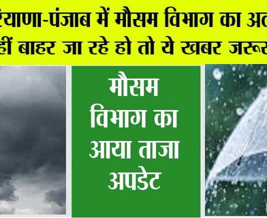 Haryana Punjab Weather Alert