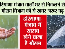 Haryana-Punjab Weather Alert