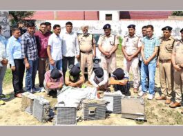 आर.आर.यु. उपकरण शातिर चोर गिरोह का भंडाफोड़, 4 आरोपी काबू, 35 लाख की कीमत के उपकरण बरामद Kaithal News