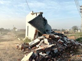 गांव अलीपुर अराईयां में अवैध विकसित कॉलोनी को किया जमींदोज Patiala News