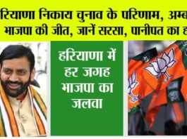 Haryana Body Election Results