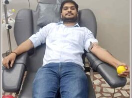 गुरु मंत्र माह में रजत ने रक्तदान कर किया नेक कार्य Kota News