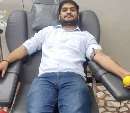 गुरु मंत्र माह में रजत ने रक्तदान कर किया नेक कार्य Kota News