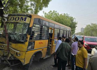 Noida School bus accident