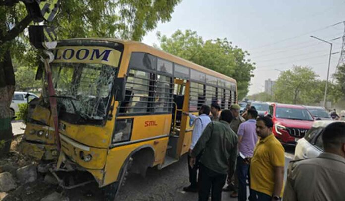 Noida School bus accident