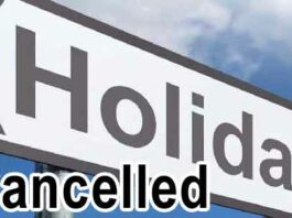 Holiday Cancelled