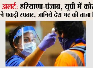 Corona Cases in Haryana Punjab UP