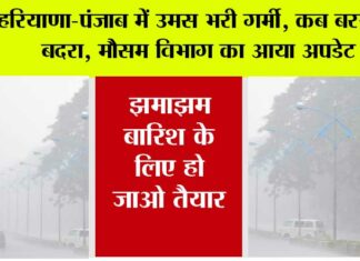 Haryana Punjab Weather Update
