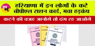 Haryana BPL Ration Card