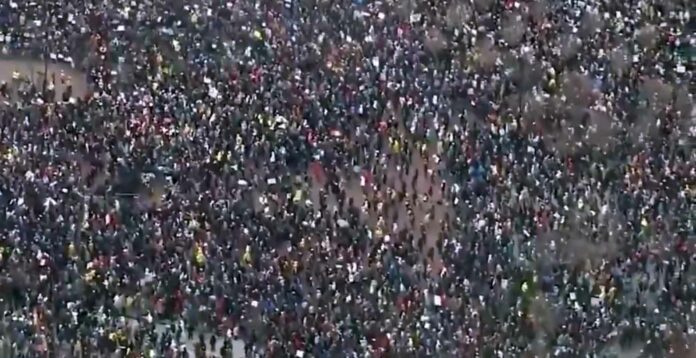 Trump protests US