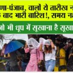 Haryana-Punjab Weather Alert: