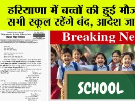 Haryana School Holidays: