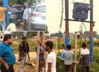 कांवड़ मार्ग पर मौजूद ट्रांसफार्मरों की कराई बैरिकेडिंग Kairana News