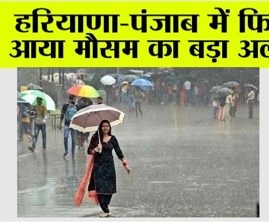 Haryana Rainfall Alert