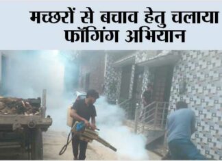मच्छरों से बचाव हेतु चलाया फॉगिंग अभियान Kairana