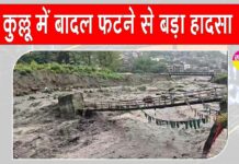 Kullu cloudburst news