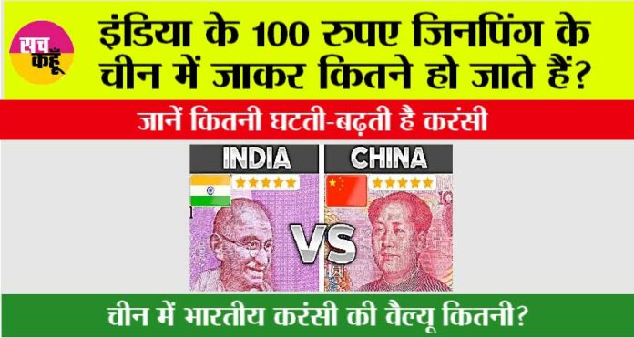 China Currancy to Indian Currency