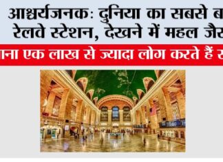 आश्चर्यजनक: दुनिया का सबसे बड़ा रेलवे स्टेशन, देखने में महल जैसा Railway Station