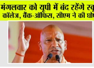 UP Holiday News: मंगलवार को यूपी में बंद रहेंगे स्कूल, कॉलेज, बैंक-office, सीएम ने की घोषणा UP Holiday News