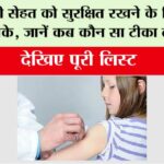 Vaccination Schedule for Baby