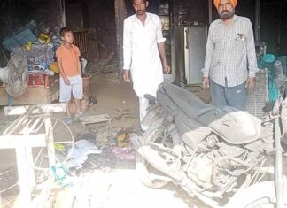 छाजली में घर में लगी भीषण आग, लाखों रुपयों का नुकसान Gobindgarh Jejian News