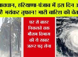 Haryana Punjab Weather Alert