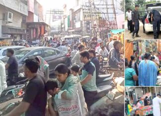 बाजारों में पूरा दिन लगी रही भीड़, जमकर हुई खरीददारी, शहर में जाम के हालात Kaithal News