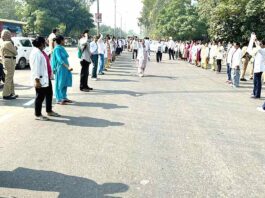 मांगों को लेकर फिर सड़कों पर उतरा नर्सिंग स्टाफ, लगाया जाम Patiala News