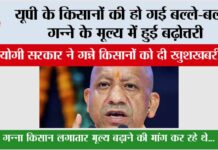 UP Kisan News: यूपी के किसानों की हो गई बल्ले-बल्ले, गन्ने के मूल्य में हुई बढ़ोत्तरी UP Kisan News