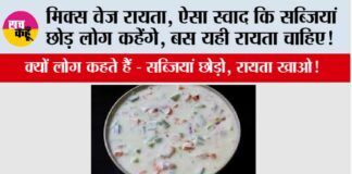 Veg Raita Recipe
