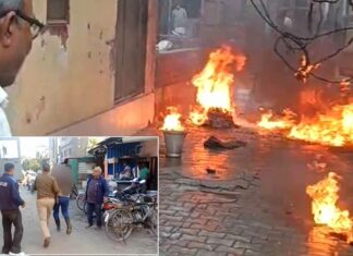 डीजल भट्टी में ब्लास्ट, 4 वर्षीय बच्चा व महिला जिंदा जले Ambala News