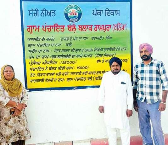 कम खर्च, ज्यादा विकास: ग्राम पंचायत बल्लो ने बचाया 20 प्रतिशत सरकारी पैसा Bathinda News