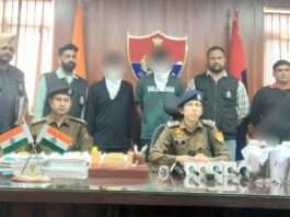 पुलिस ने दबोचे दो इनामी बदमाश, दो अवैध पिस्तौल व जिंदा कारतूस बरामद Dabwali News