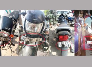 नंबर प्लेट छिपाकर शहर में खुलेआम नियम तोड़ रहे हैं दुपहिया वाहन चालक Gurugram News