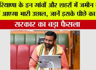 Haryana: हरियाणा के इन गांवों और शहरों में जमीन कीमतों में आएगा भारी उछाल, जानें इसके पीछे का कारण Haryana