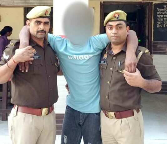 पुलिस पर हमला व अभद्रता करने का आरोपी गिरफ्तार, कारागार रवाना Kairana News