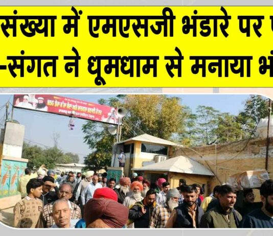 MSG Bhandara Salabatpura: सलाबतपुरा में बड़ी धूमधाम से मनाया पवित्र एमएसजी भंडारा, तस्वीरें देखकर खिल उठेगी आपकी रूह